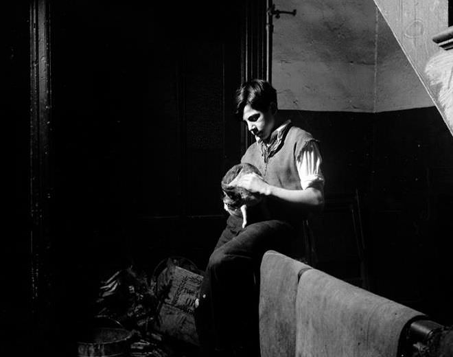 Boy with a cat, 1935.