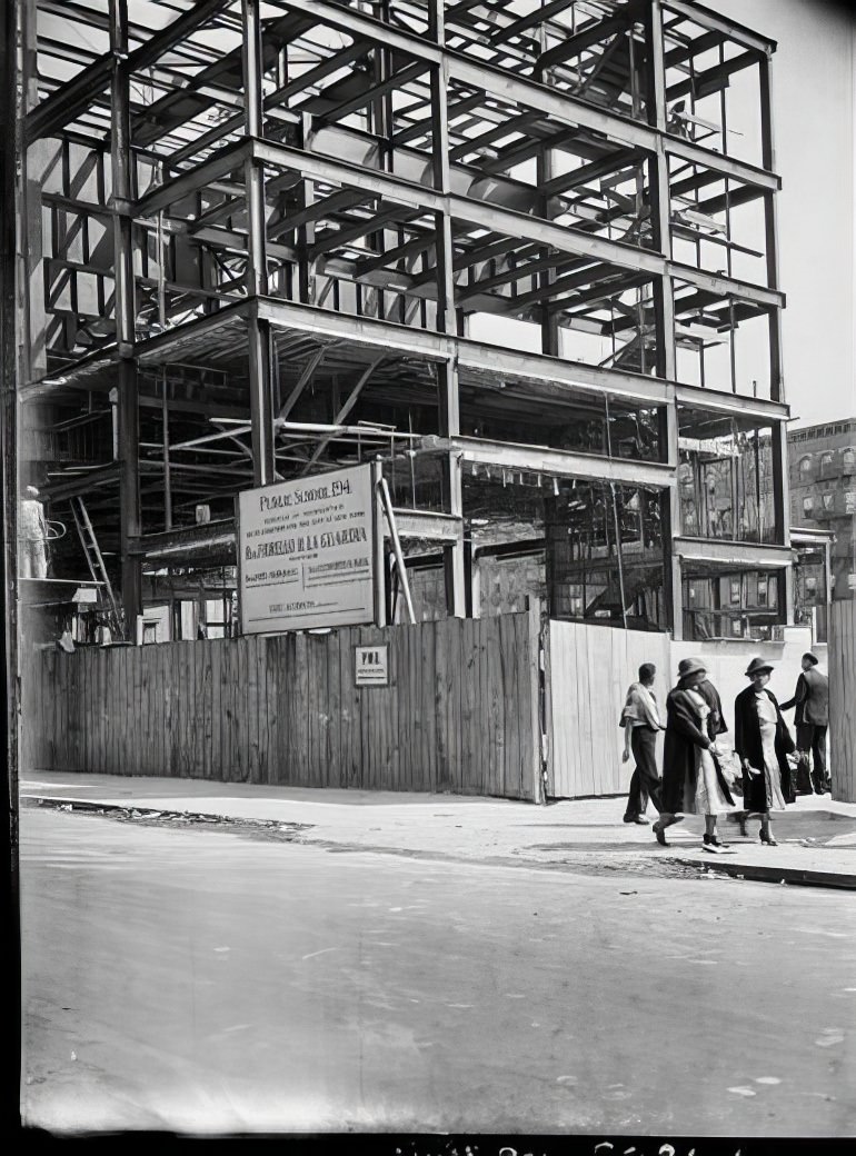 P.S. 194 under construction, 1939.