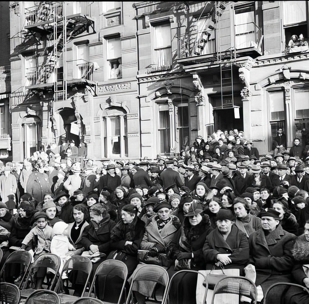 First Avenue and 10th Street opening, 1938.