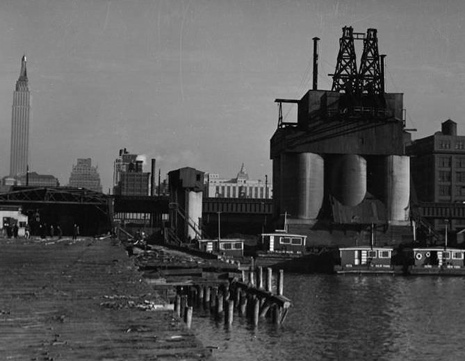 Waterfront scene, 1935.