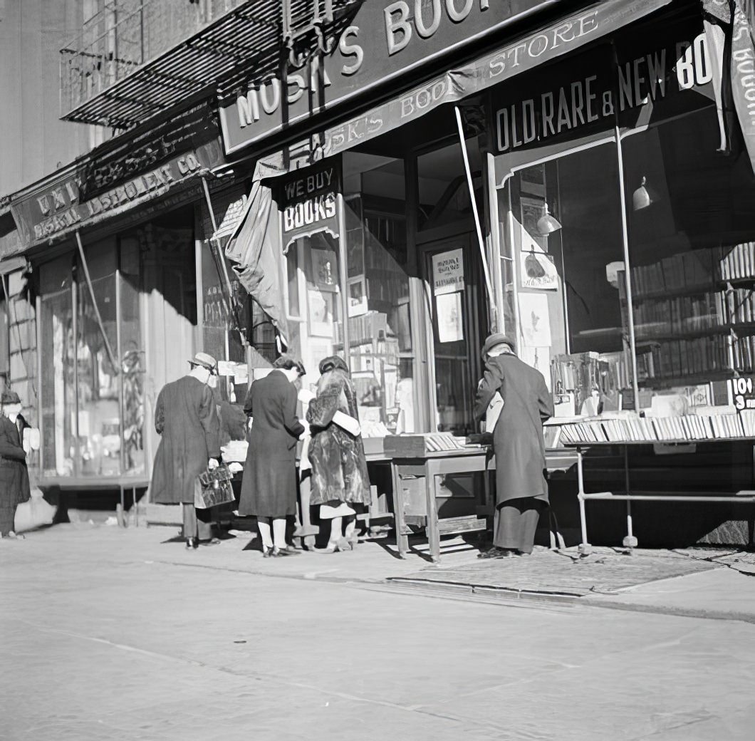 Mosk's Bookstore, 1936