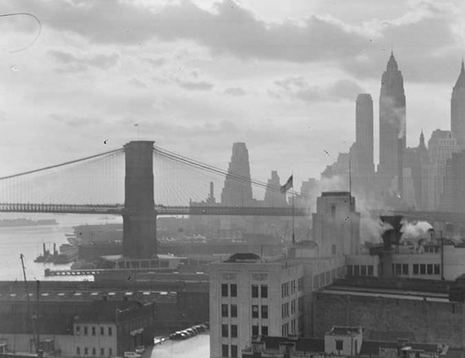 Brooklyn Bridge, 1936.