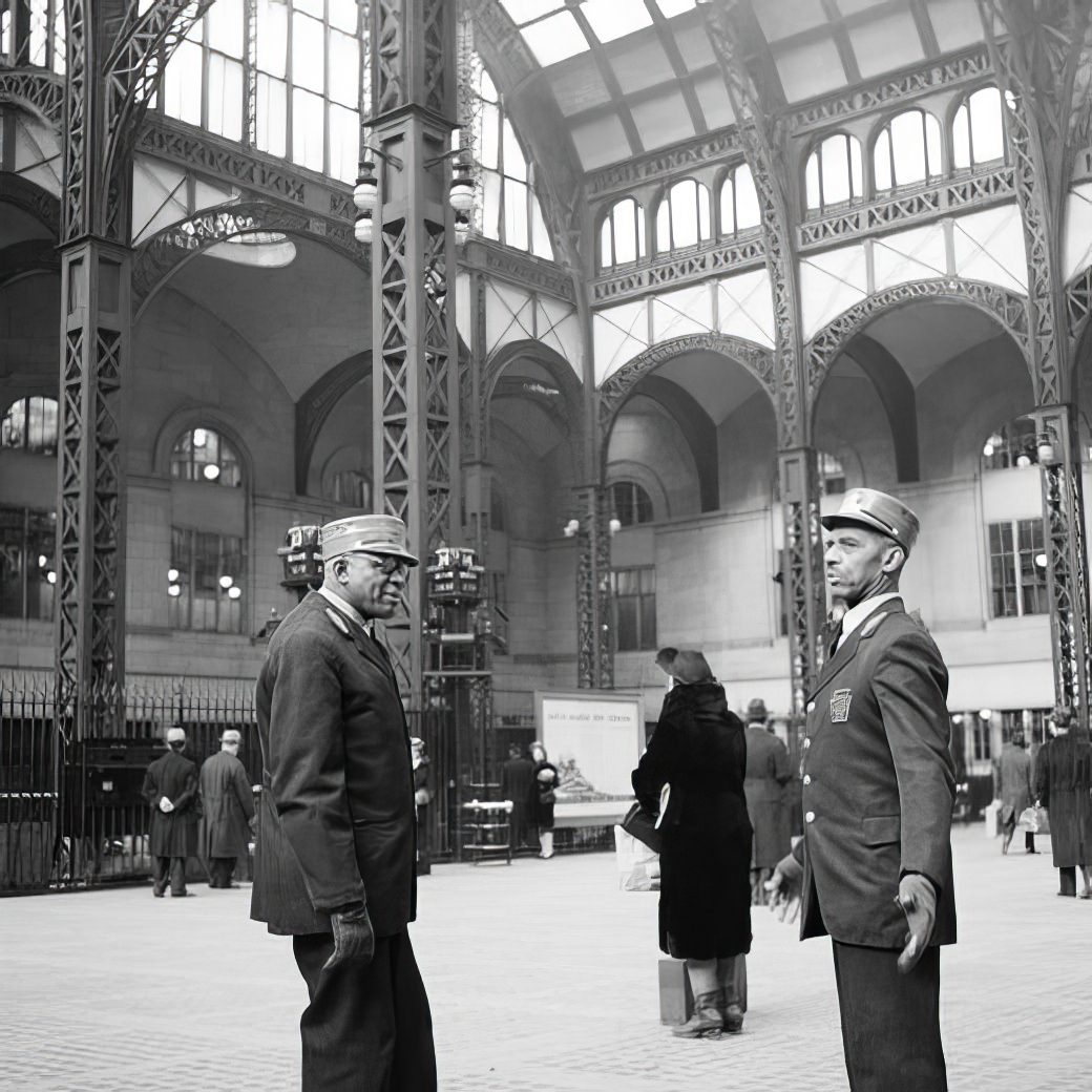 Red Caps, Pennsylvania Station, 1940