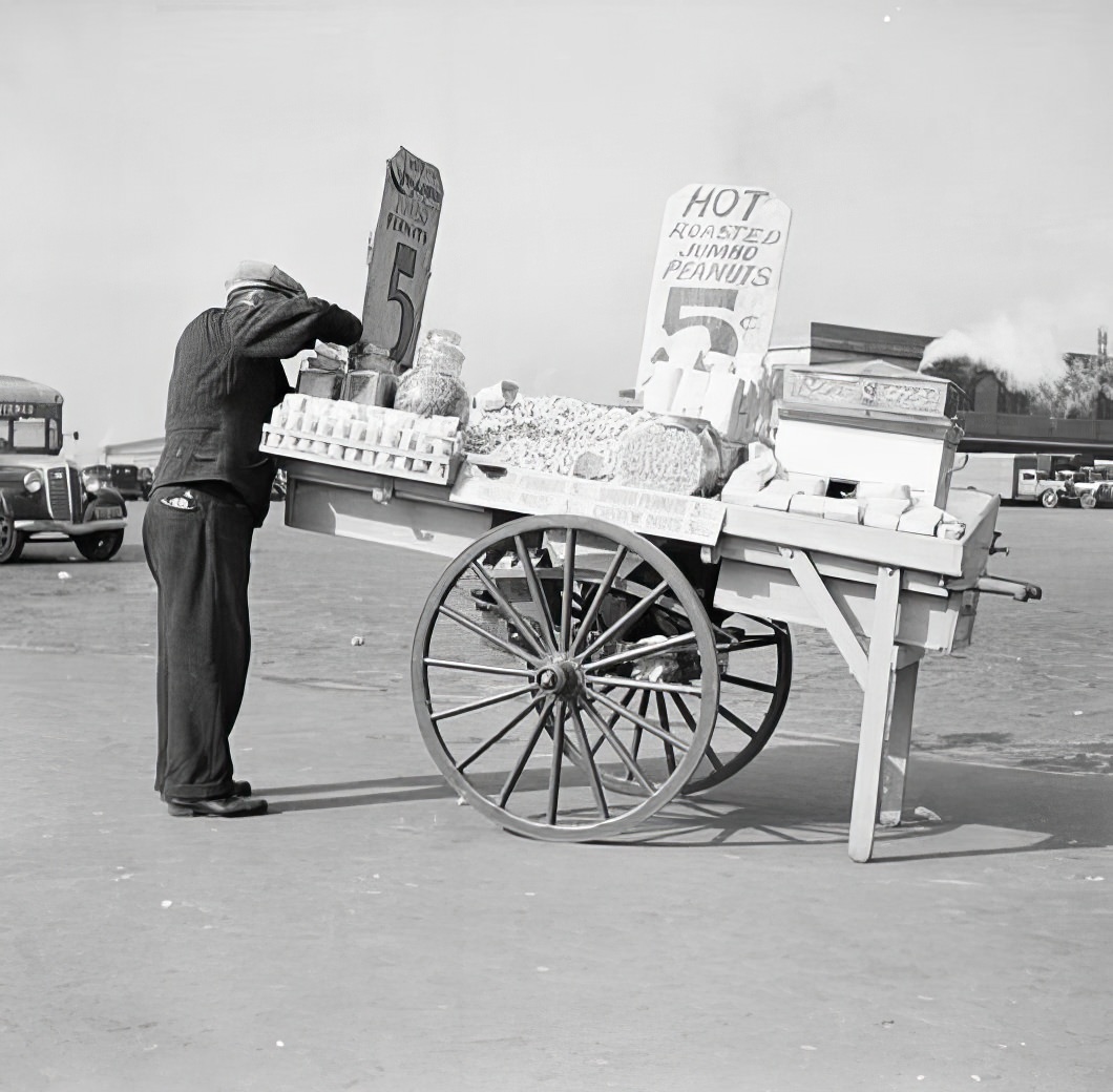 Peanut stand, 1938