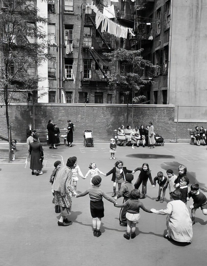 Supervised playground game, 1936.