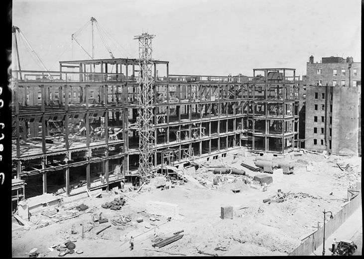 Construction job in Harlem, 1939