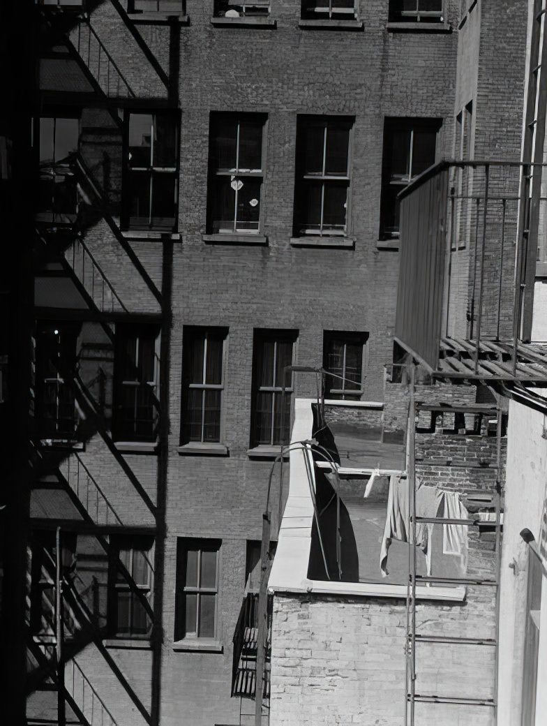 Fire escapes, 1935.