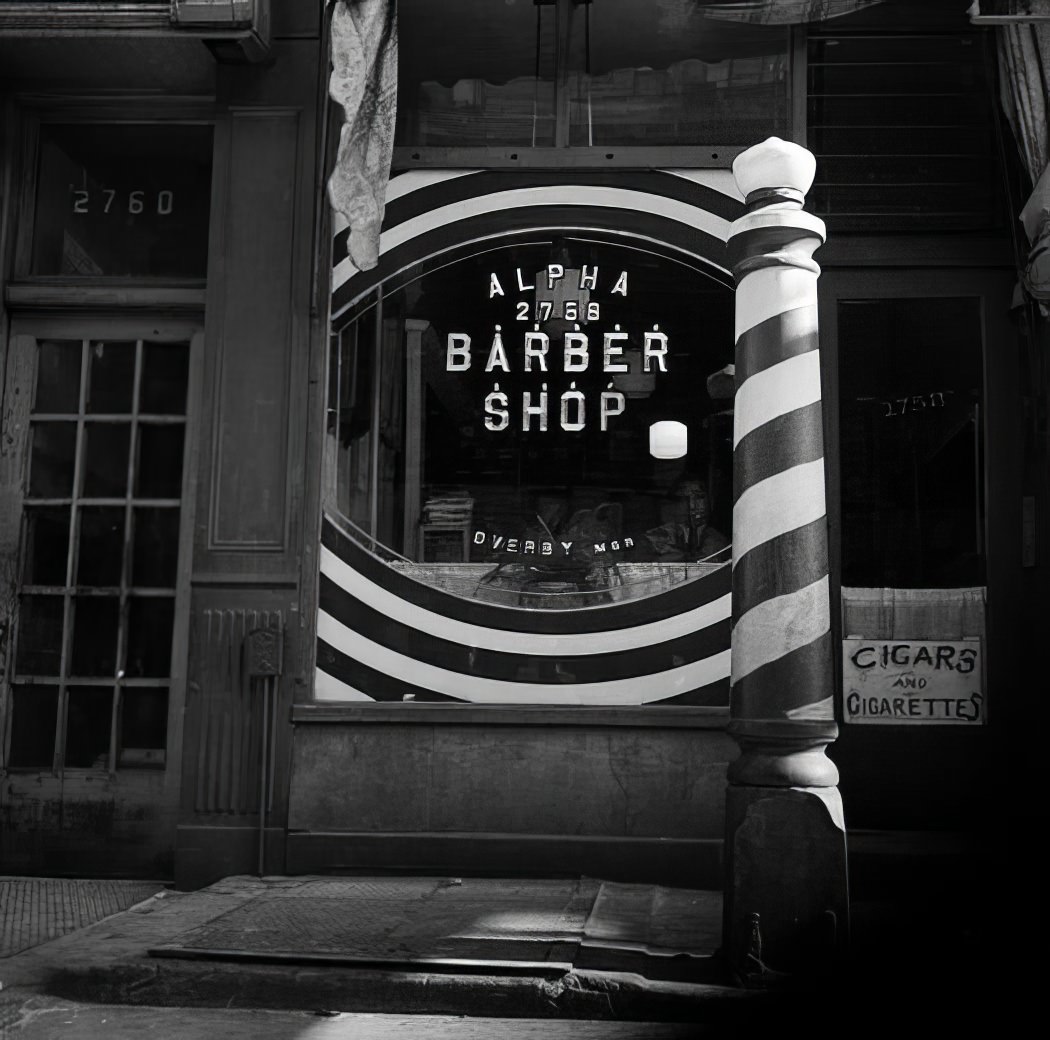 Alpha Barber Shop, 1936.