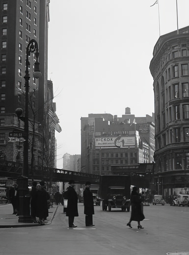 Street scene, W. 35th Street, 1936.