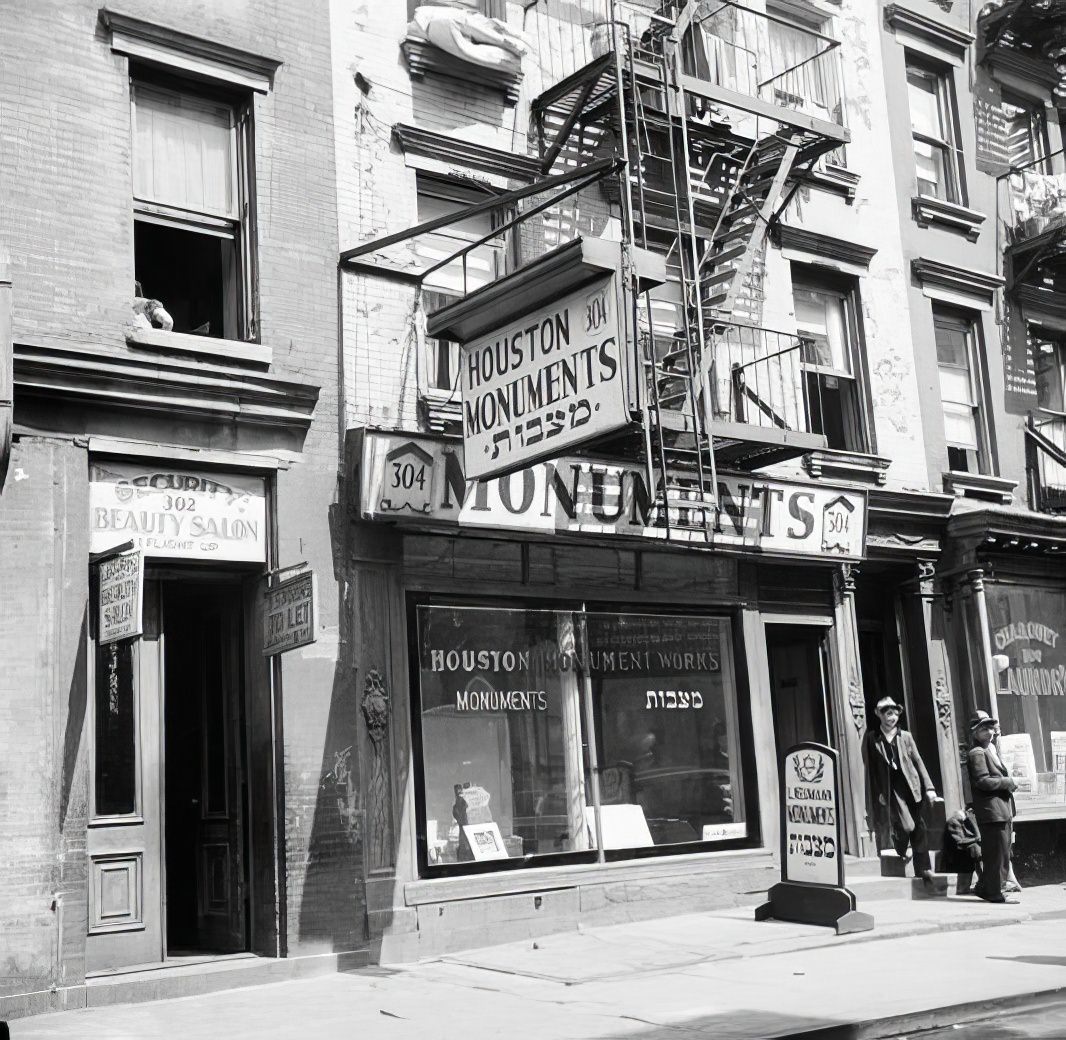 Small storefronts, 1935.