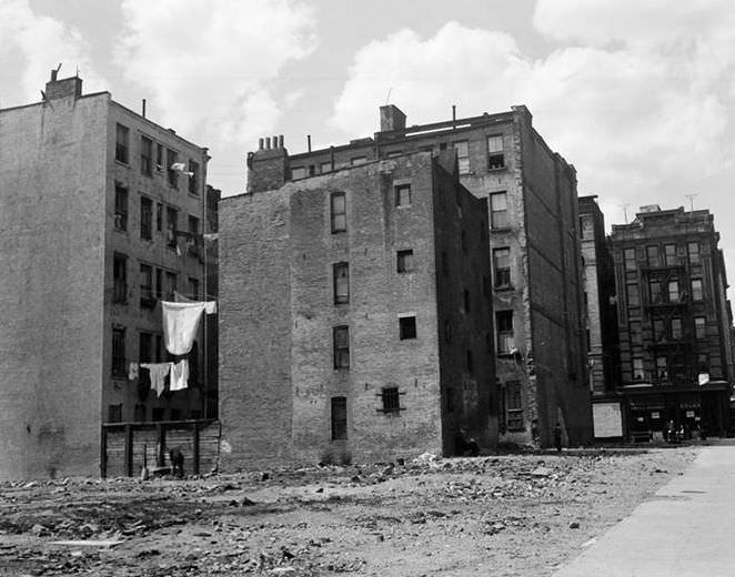 Tenement backs, 1935.