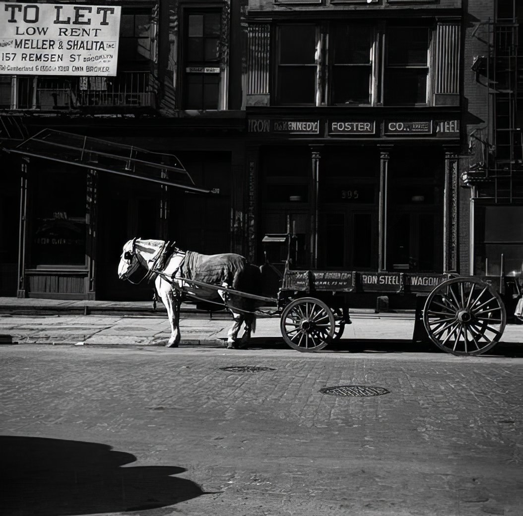 Iron steel wagon, 1935.