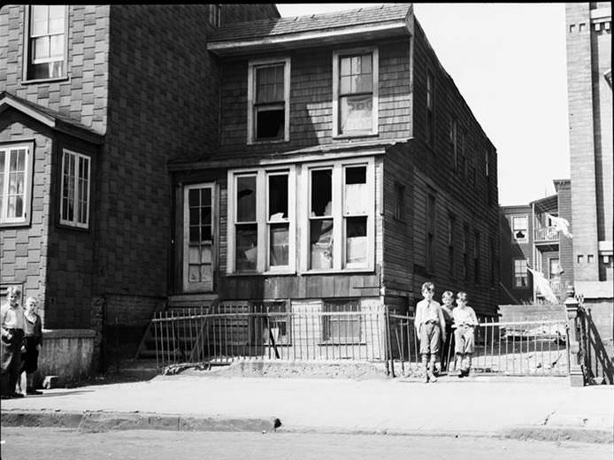 House and boys, 1935.