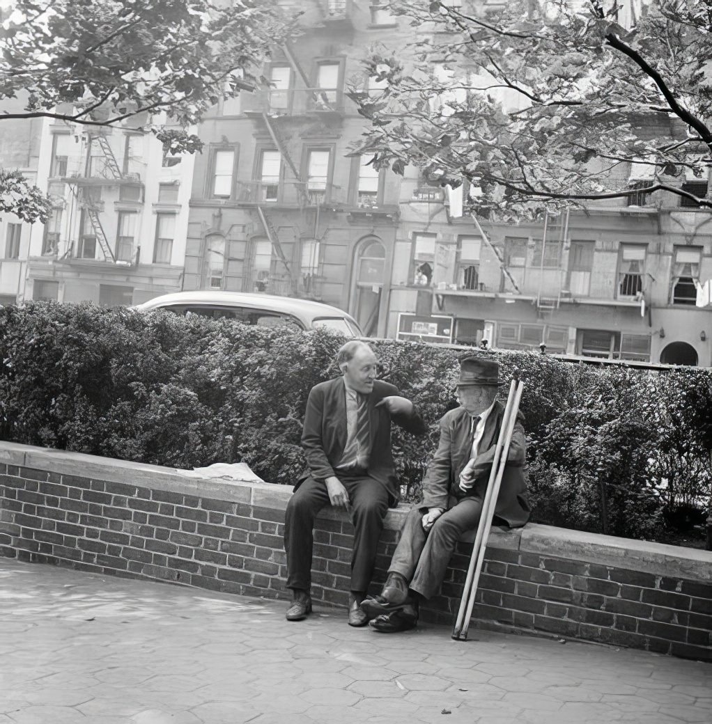 In a park, 1940.