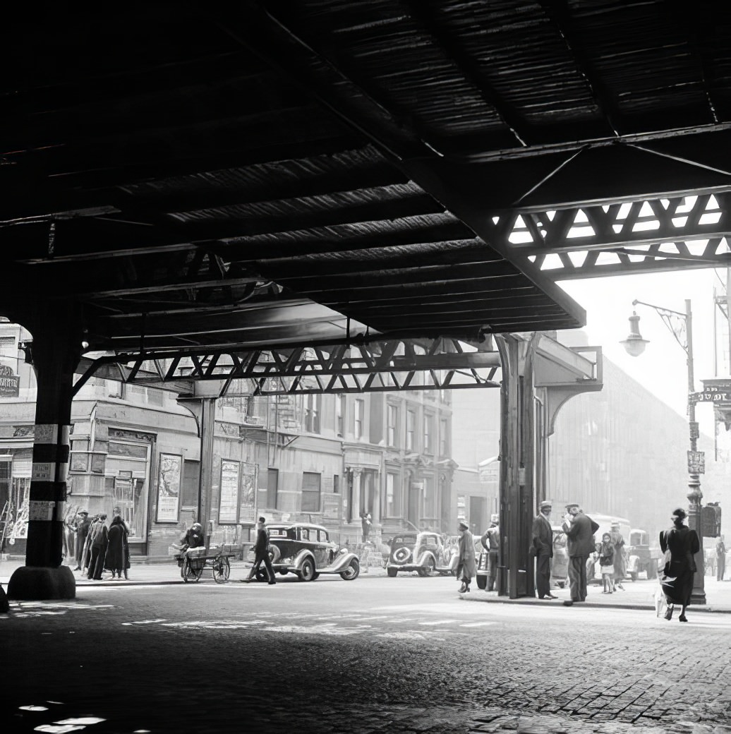 Under the 9th Avenue El, 1935.