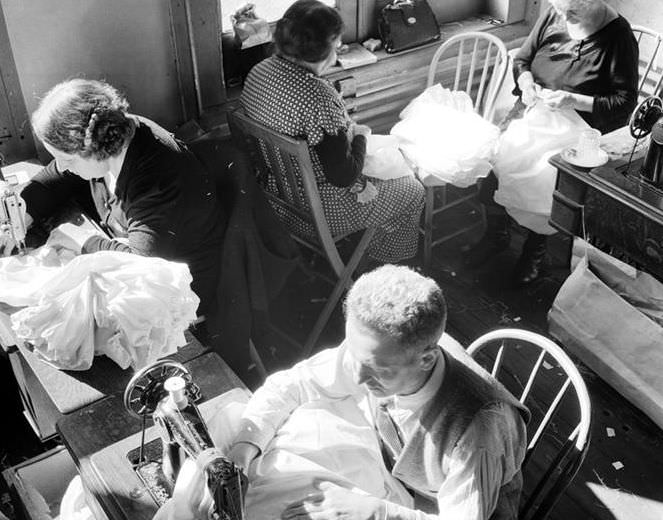 Sewing, 1937.