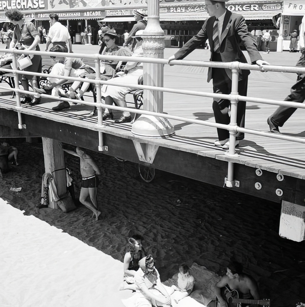 Under the boardwalk, 1939.