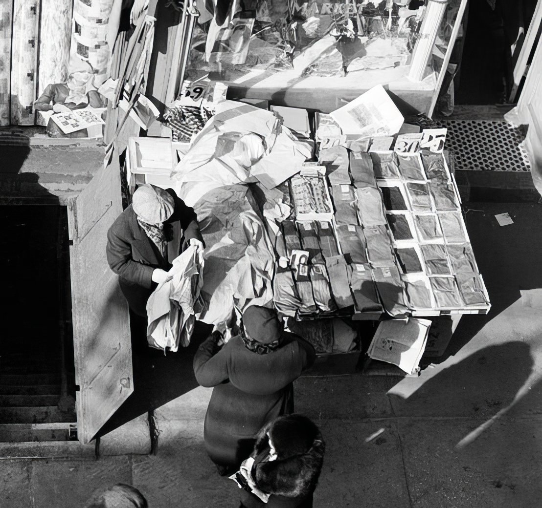 Shirts on First Avenue and 12th Street, circa 1936.