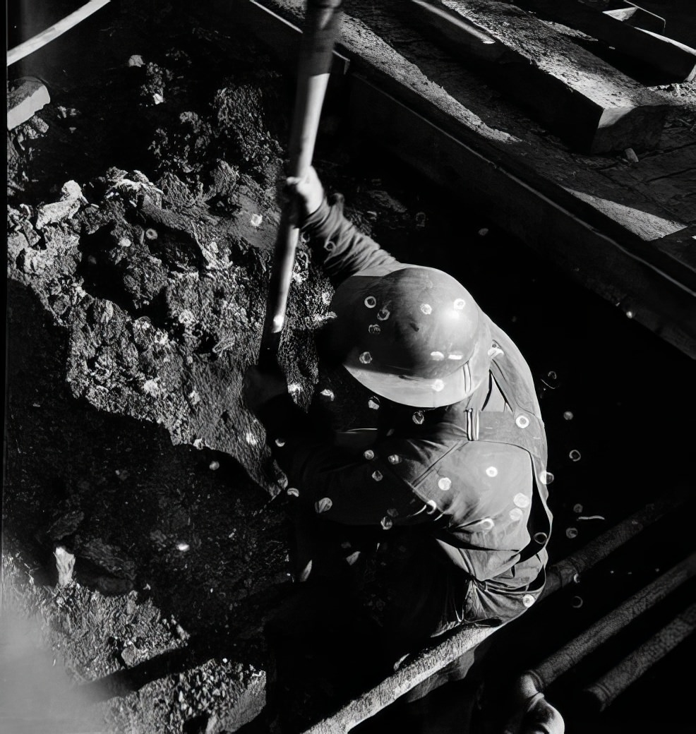 6th Avenue Subway construction at 53rd Street, circa 1937.