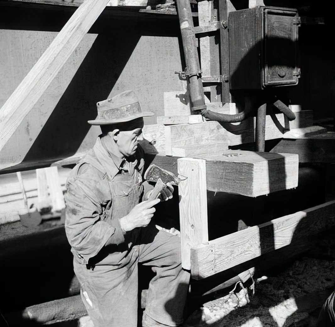 6th Avenue Subway construction at 23rd Street, circa 1937.