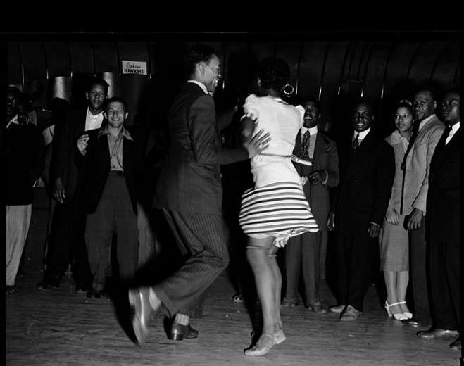 Jitterbug dancers, 1939.