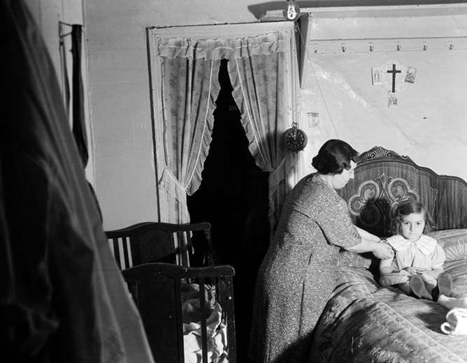 Interior of a flat, 1935.