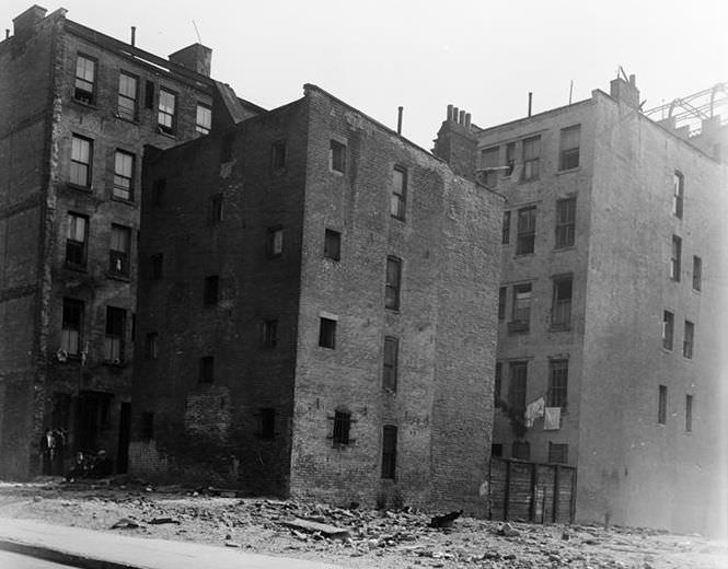 Backs of tenements, 1936.