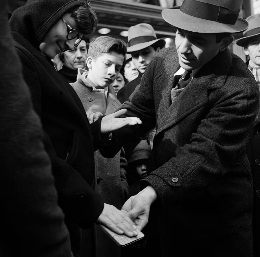 Broadway and 46th Street, 1940.