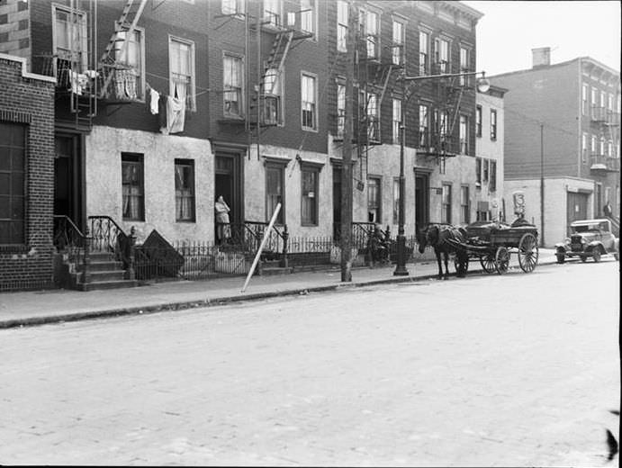 Horse and wagon, 1935.