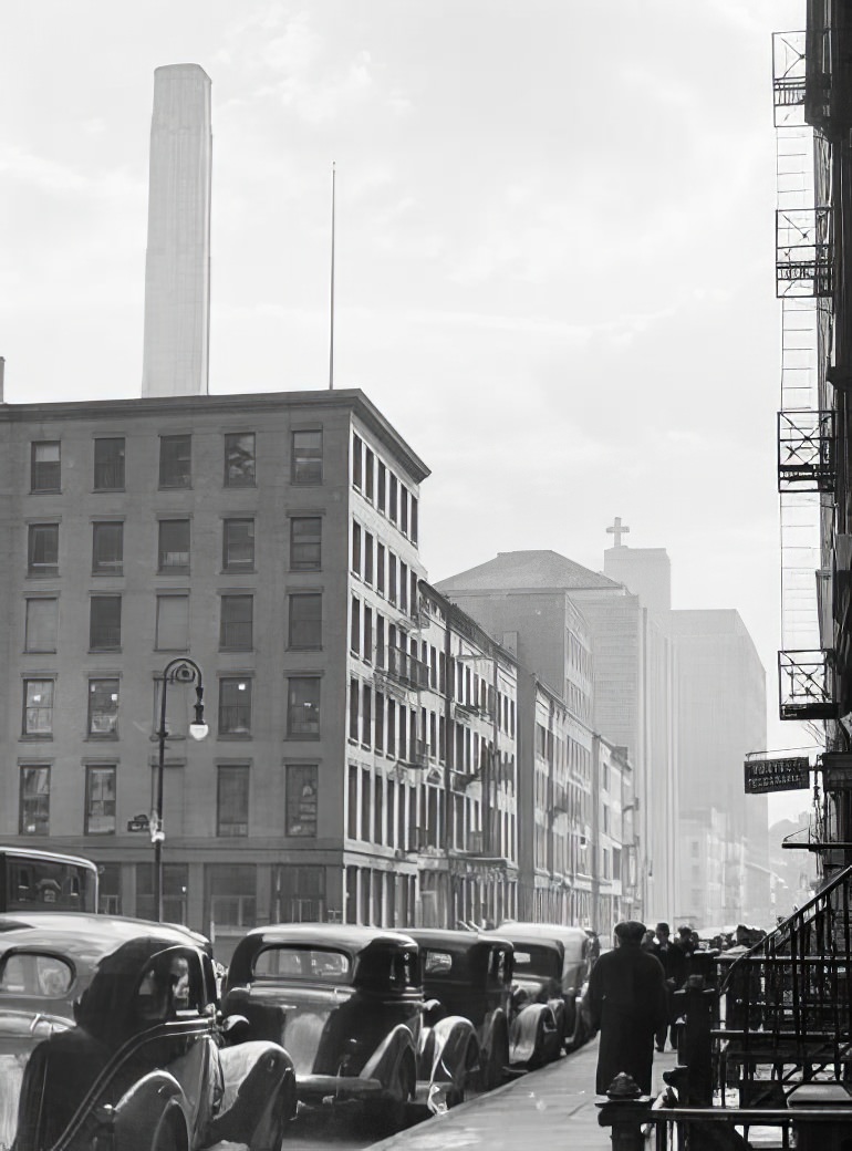 Street scene, circa 1935.