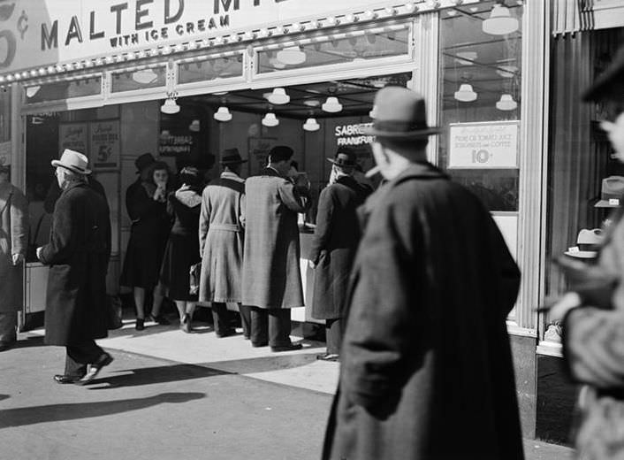 Refreshment stand, 1938.