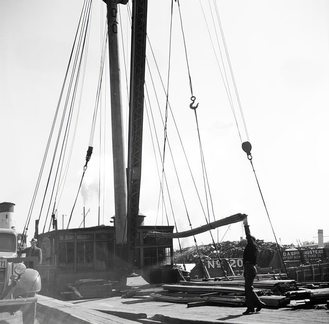 Waterfront scene, 1937.