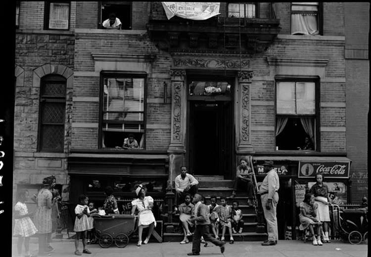 133rd Street between 5th and Lenox Avenues, 1940.