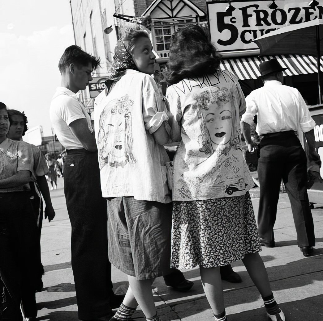 Bobby-soxers, July 1940.