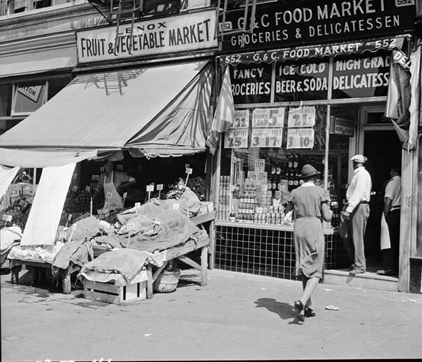 G & C Food Market, Lenox Fruit and Vegetable Market, 1939.