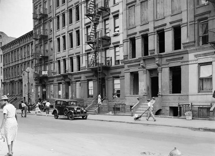 133rd Street between Lenox and Fifth Avenues, 1939.