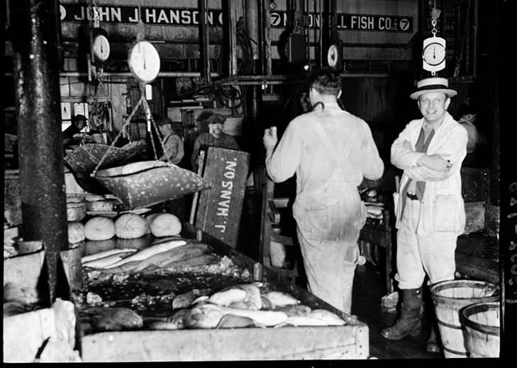 Fulton Fish Market, 1938.