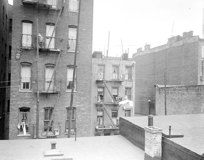 Tenement back, 1936.