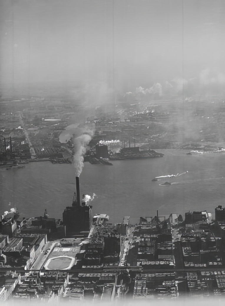 View across the river, circa 1936.