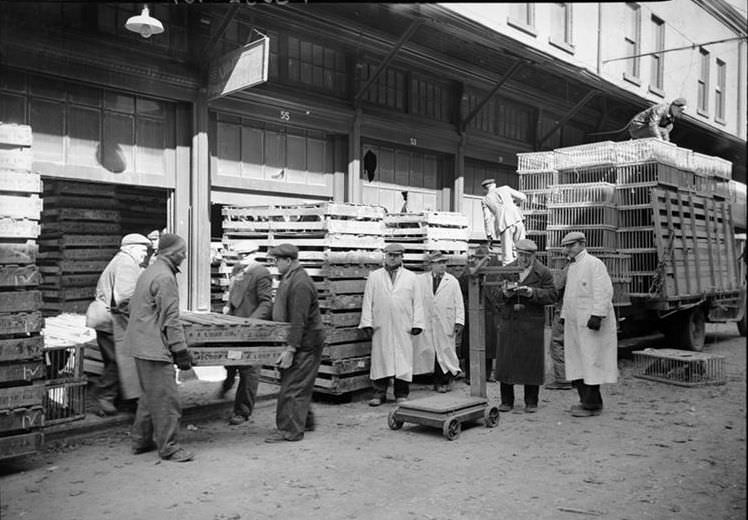 West Washington Market: poultry, 1938.