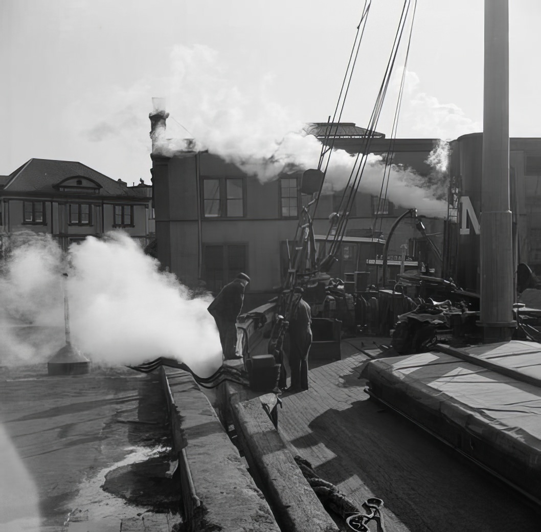 Waterfront scene, May 1937.