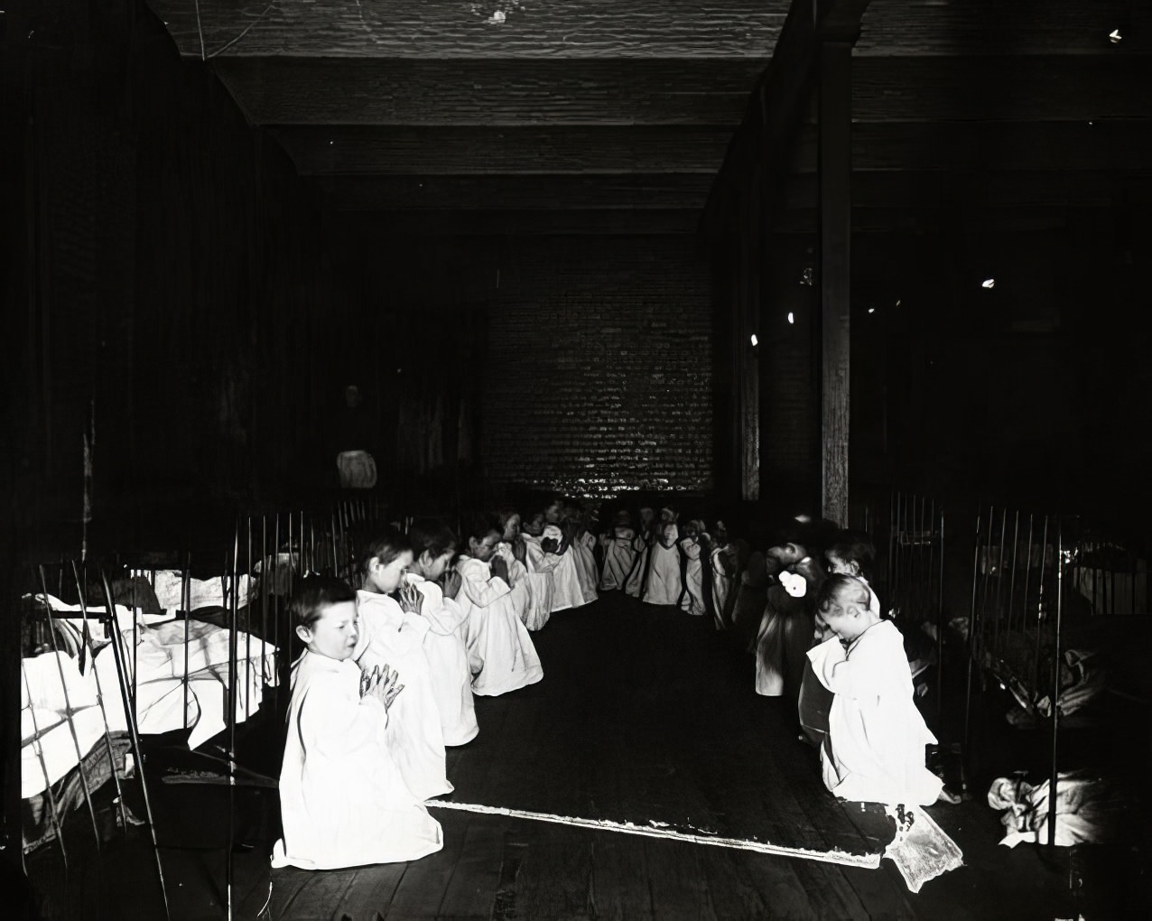 Prayer-time in the Nursery, Five Points House of Industry, 1891.