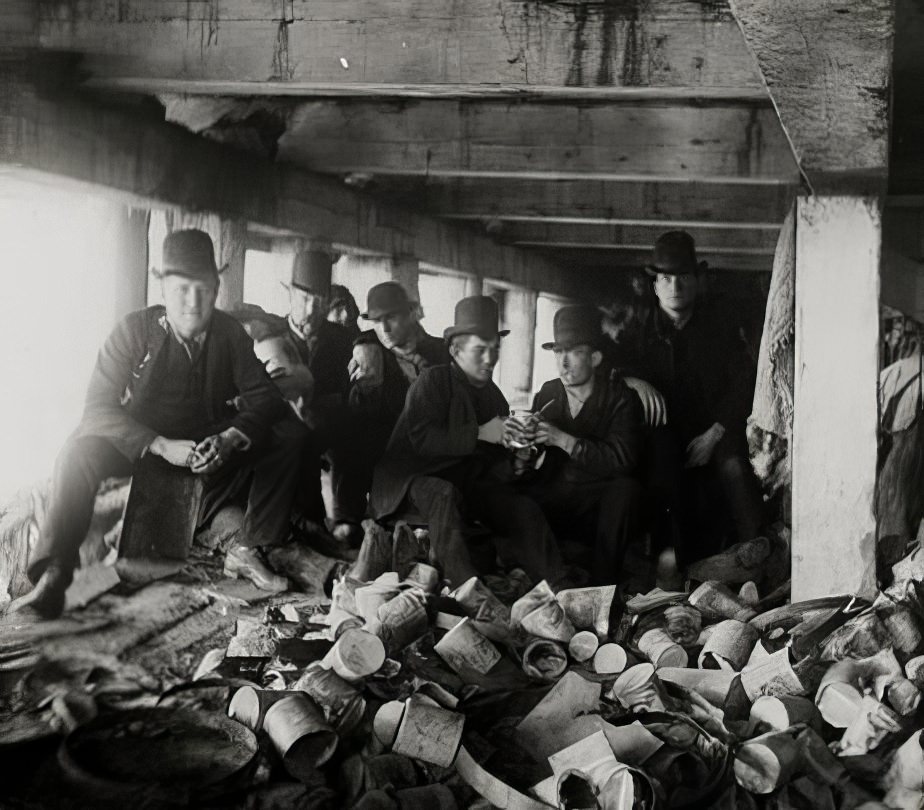 The Short Tail Gang at Corlears Hook Pier, 1890s.