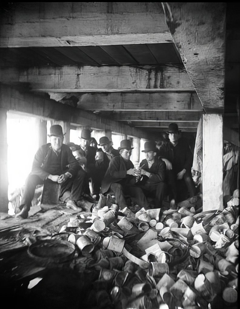 The Short Tail Gang at Corlears Hook Pier, 1890s.