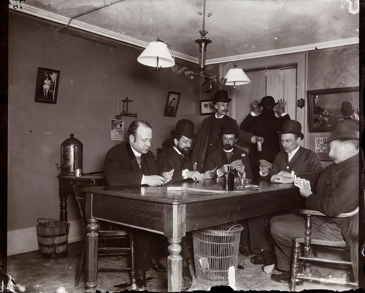 Reporters' office at 301 Mulberry Street, 1891.