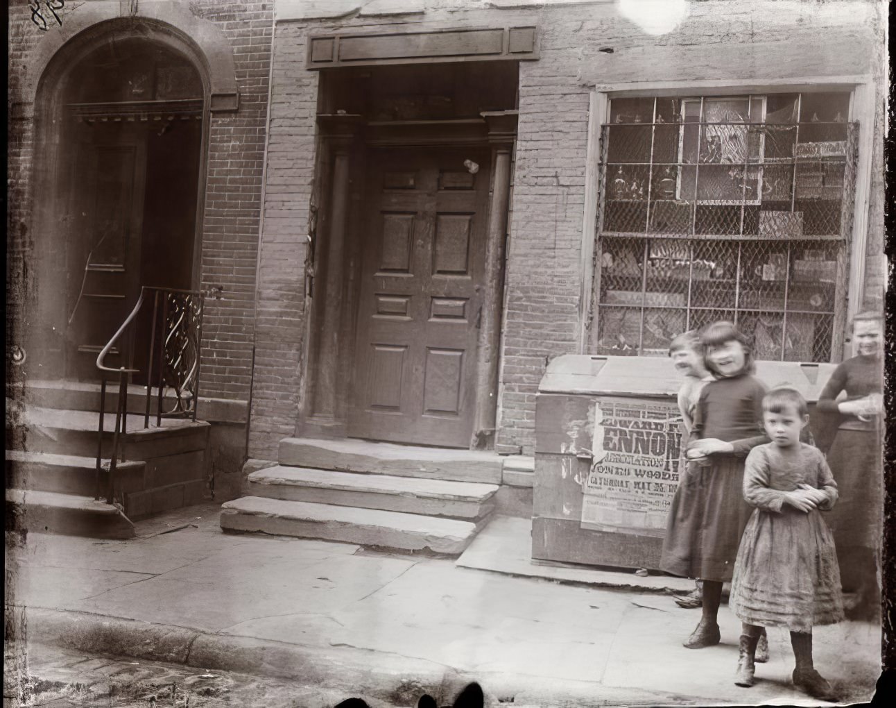 Old house on Cherry Street, "The Cradle of the Tenement," 1891.