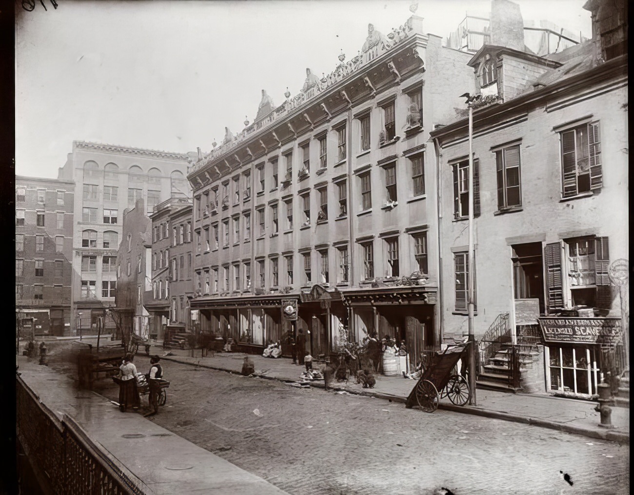 The Barracks—Mott Street between Bleecker and Houston, 1891.