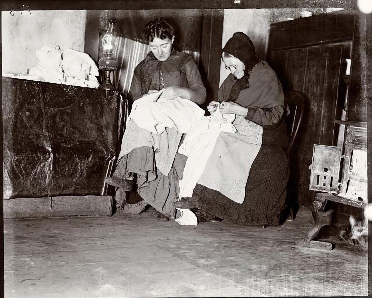 Sewing and starving in an Elizabeth Street attic, 1894.