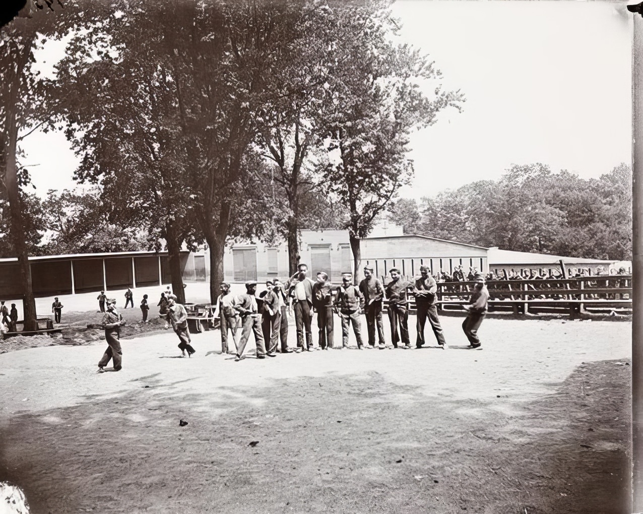 In the Juvenile Asylum playground, 1891.