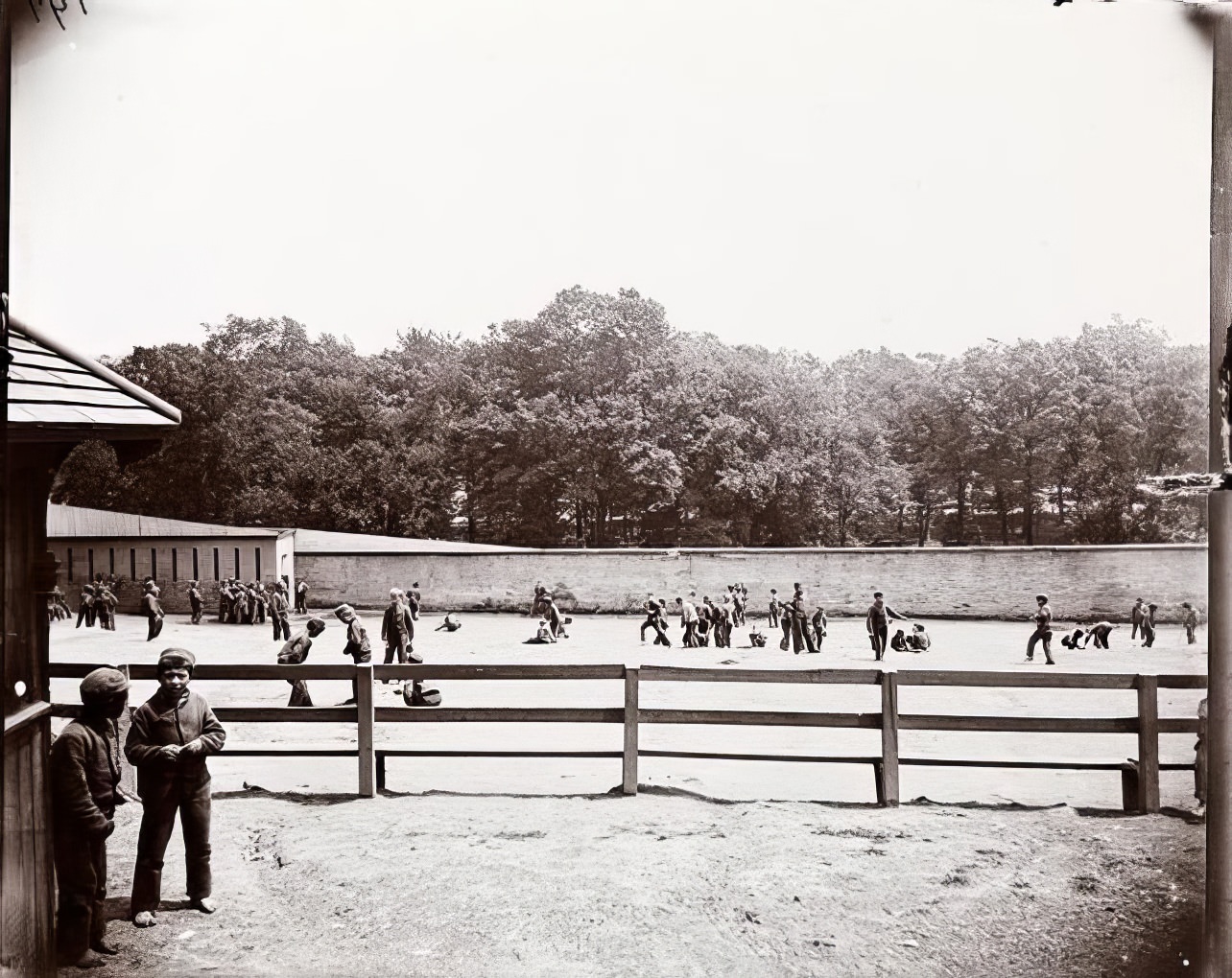 Juvenile Asylum Playground, 1891.